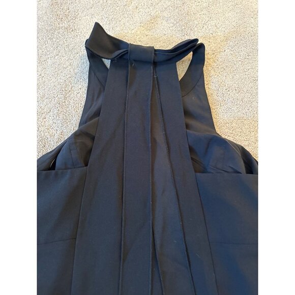 Ann Taylor black lined halter dress size 2 twee whimsigoth 90s office lbd - Picture 8 of 8